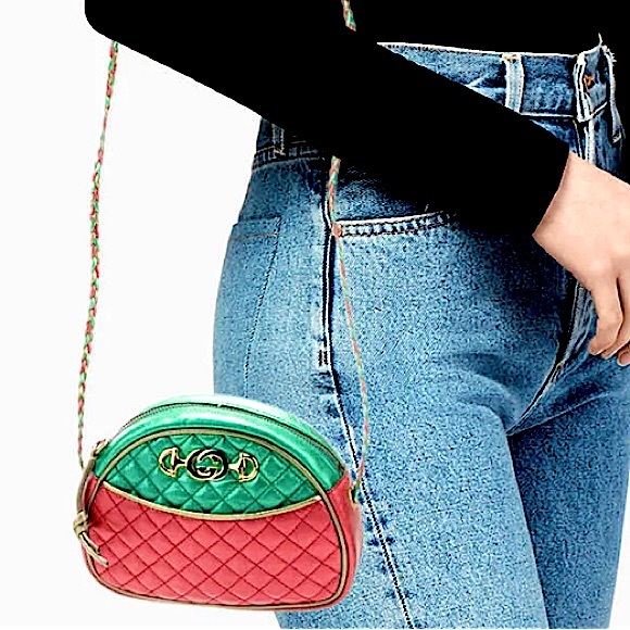 Gucci Authentic Full Inclusion Metallic Multicolor Mini Trapuntata Zumi Bag - Picture 13 of 13